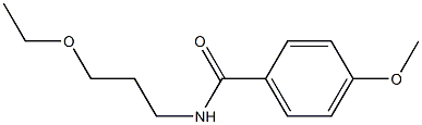 N-(3-ethoxypropyl)-4-methoxybenzamide 구조식 이미지