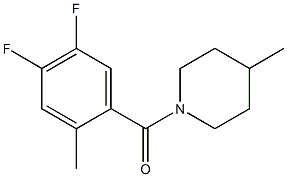 1-(4,5-difluoro-2-methylbenzoyl)-4-methylpiperidine 구조식 이미지