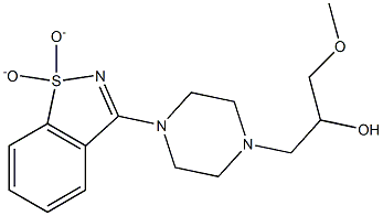 1-[4-(1,1-dioxido-1,2-benzisothiazol-3-yl)piperazin-1-yl]-3-methoxypropan-2-ol Structure