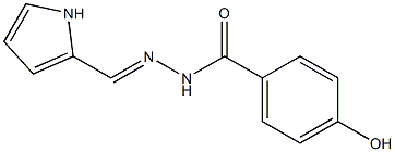 4-hydroxy-N'-(1H-pyrrol-2-ylmethylene)benzohydrazide Structure