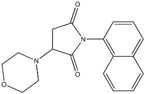 3-(4-morpholinyl)-1-(1-naphthyl)-2,5-pyrrolidinedione 구조식 이미지