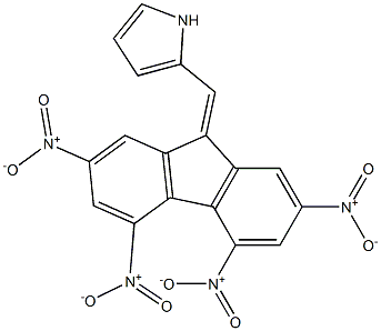 2-({2,4,5,7-tetrakisnitro-9H-fluoren-9-ylidene}methyl)-1H-pyrrole Structure