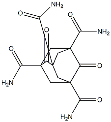 2,6-dioxo-1,3,5,7-adamantanetetracarboxamide 구조식 이미지