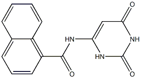 N-(2,6-dioxo-1,2,3,6-tetrahydro-4-pyrimidinyl)-1-naphthamide 구조식 이미지