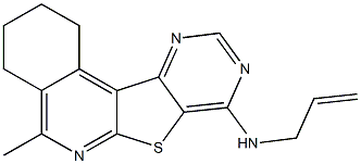 N-allyl-N-(5-methyl-1,2,3,4-tetrahydropyrimido[4',5':4,5]thieno[2,3-c]isoquinolin-8-yl)amine Structure