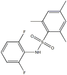 N-(2,6-difluorophenyl)-2,4,6-trimethylbenzenesulfonamide 구조식 이미지