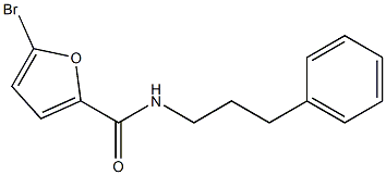 5-bromo-N-(3-phenylpropyl)-2-furamide Structure