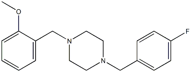 2-{[4-(4-fluorobenzyl)-1-piperazinyl]methyl}phenyl methyl ether Structure