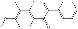 8-methyl-7-(methyloxy)-3-phenyl-4H-chromen-4-one Structure