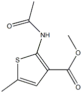 methyl 2-(acetylamino)-5-methyl-3-thiophenecarboxylate Structure