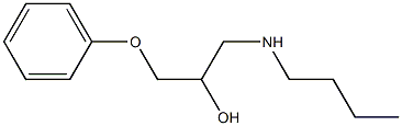 1-(butylamino)-3-phenoxy-2-propanol 구조식 이미지