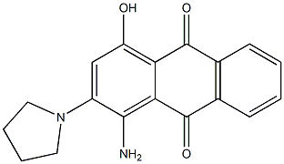 1-amino-4-hydroxy-2-pyrrolidin-1-ylanthra-9,10-quinone 구조식 이미지