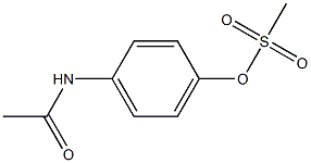 4-(acetylamino)phenyl methanesulfonate Structure