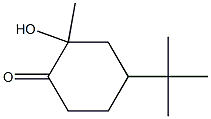 4-tert-butyl-2-hydroxy-2-methylcyclohexanone Structure
