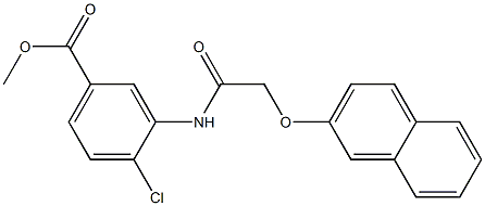 methyl 4-chloro-3-{[(2-naphthyloxy)acetyl]amino}benzoate Structure
