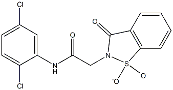 N-(2,5-dichlorophenyl)-2-(1,1-dioxido-3-oxo-1,2-benzisothiazol-2(3H)-yl)acetamide Structure