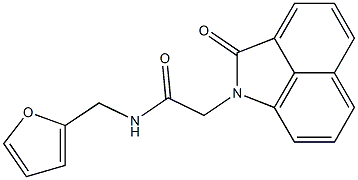 N-(2-furylmethyl)-2-(2-oxobenzo[cd]indol-1(2H)-yl)acetamide Structure