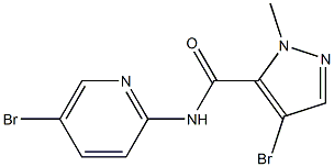 4-bromo-N-(5-bromo-2-pyridinyl)-1-methyl-1H-pyrazole-5-carboxamide Structure