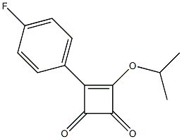 3-(4-fluorophenyl)-4-isopropoxy-3-cyclobutene-1,2-dione 구조식 이미지