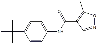 N-(4-tert-butylphenyl)-5-methyl-4-isoxazolecarboxamide Structure