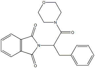 2-[1-benzyl-2-(4-morpholinyl)-2-oxoethyl]-1H-isoindole-1,3(2H)-dione 구조식 이미지