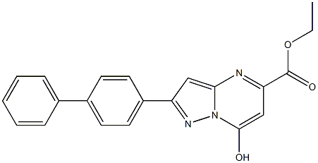 ethyl 2-[1,1'-biphenyl]-4-yl-7-hydroxypyrazolo[1,5-a]pyrimidine-5-carboxylate 구조식 이미지