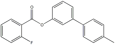 4'-methyl[1,1'-biphenyl]-3-yl 2-fluorobenzoate 구조식 이미지