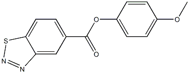 4-methoxyphenyl 1,2,3-benzothiadiazole-5-carboxylate 구조식 이미지