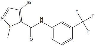 4-bromo-1-methyl-N-[3-(trifluoromethyl)phenyl]-1H-pyrazole-5-carboxamide Structure