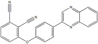 3-[4-(2-quinoxalinyl)phenoxy]phthalonitrile 구조식 이미지