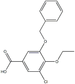 3-(benzyloxy)-5-chloro-4-ethoxybenzoic acid Structure