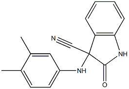 3-(3,4-dimethylanilino)-2-oxoindoline-3-carbonitrile 구조식 이미지