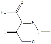 2-Methoxyimino-3-oxo-4-chlorobutyric acid Structure