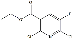 Ethyl 2,6-dichloro-5-fluoronicotinate Structure