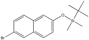 2-(tert-Butyldimethylsilyloxy)-6-bromonaphthalene 구조식 이미지