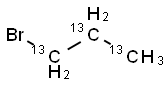 Propyl  bromide-13C3 Structure