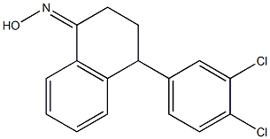 (RS)-4-(3,4-Dichlorophenyl)-3,4-dihydro-1(2H)-naphthalenone oxime 구조식 이미지
