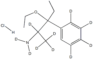 Diethylnorephedrine-d10 HCl Structure