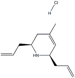 (2S,6R)-2,6-diallyl-4-methyl-1,2,3,6-tetrahydropyridine hydrochloride Structure