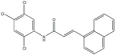 (E)-3-(1-naphthyl)-N-(2,4,5-trichlorophenyl)-2-propenamide Structure