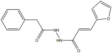 (E)-3-(2-furyl)-N'-(2-phenylacetyl)-2-propenohydrazide 구조식 이미지