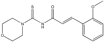 (E)-3-(2-methoxyphenyl)-N-(4-morpholinylcarbothioyl)-2-propenamide Structure