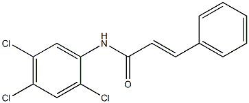 (E)-3-phenyl-N-(2,4,5-trichlorophenyl)-2-propenamide 구조식 이미지