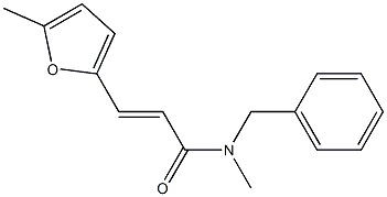 (E)-N-benzyl-N-methyl-3-(5-methyl-2-furyl)-2-propenamide Structure