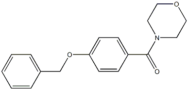 [4-(benzyloxy)phenyl](4-morpholinyl)methanone 구조식 이미지