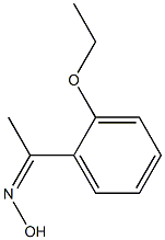 1-(2-ethoxyphenyl)-1-ethanone oxime Structure
