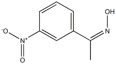 1-(3-nitrophenyl)-1-ethanone oxime 구조식 이미지