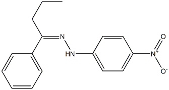 1-phenyl-1-butanone N-(4-nitrophenyl)hydrazone 구조식 이미지