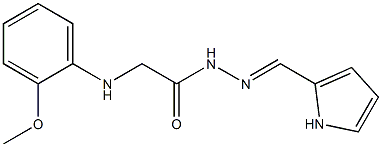 2-(2-methoxyanilino)-N'-[(E)-1H-pyrrol-2-ylmethylidene]acetohydrazide Structure