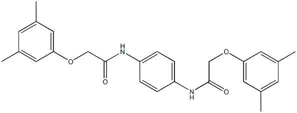 2-(3,5-dimethylphenoxy)-N-(4-{[2-(3,5-dimethylphenoxy)acetyl]amino}phenyl)acetamide Structure